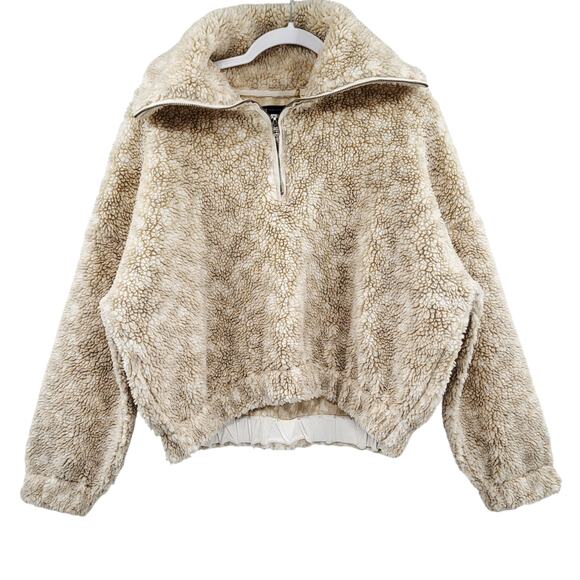 Levi's Made & Crafted Alpine Anorak Cozy Fleece Knit Sherpa Sweater Women's S - Picture 1 of 5